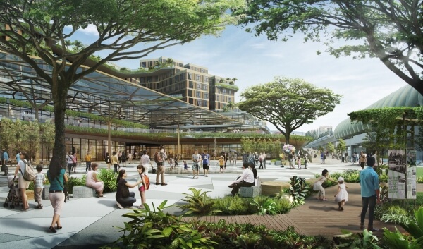 Artist's impression of Pasir Ris Town Centre