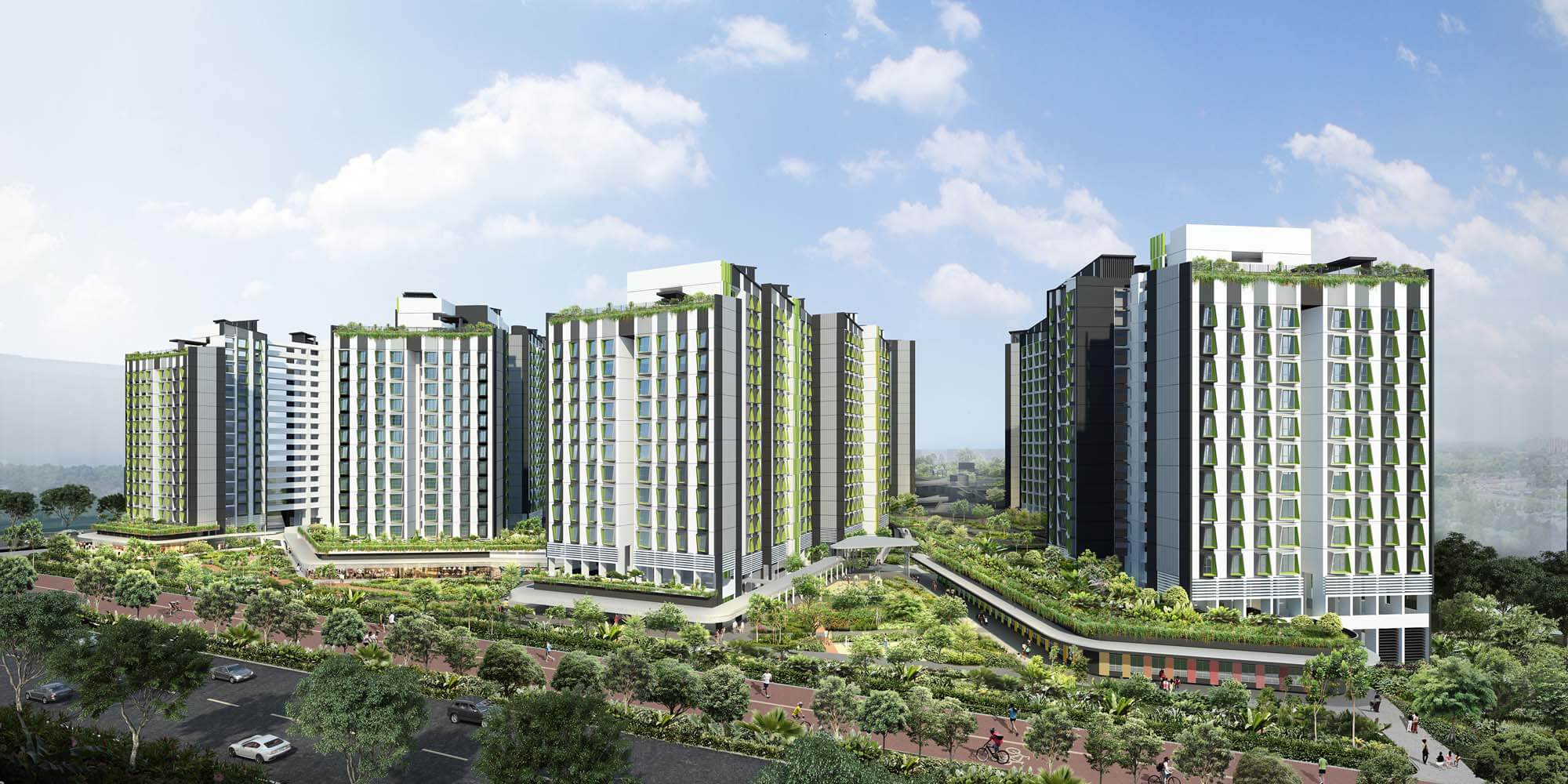 Artist's impression of Tampines GreenGem BTO