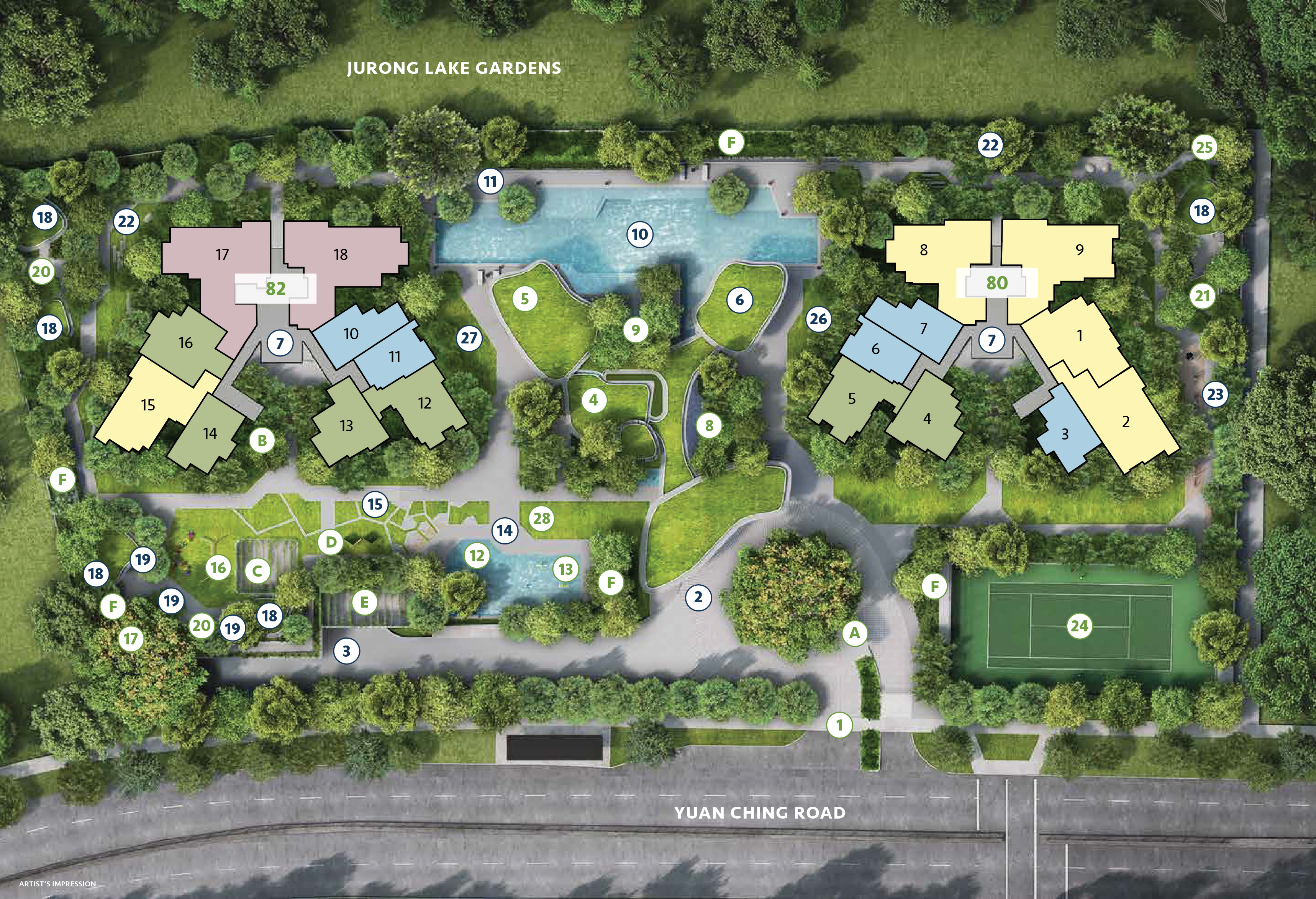 The LakeGarden Residences Site Plan